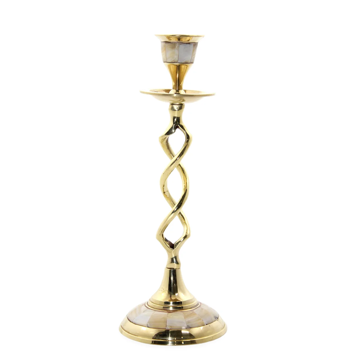 Otantik El Yapımı Pirinç Sedef Kakma Şamdan 21 cm | Tekli Lüks Dekoratif Ev Aksesuarı Otantik El Yapımı Pirinç Sedef Kakma Şamdan 21 cm | Tekli Lüks Dekoratif Ev Aksesuarı