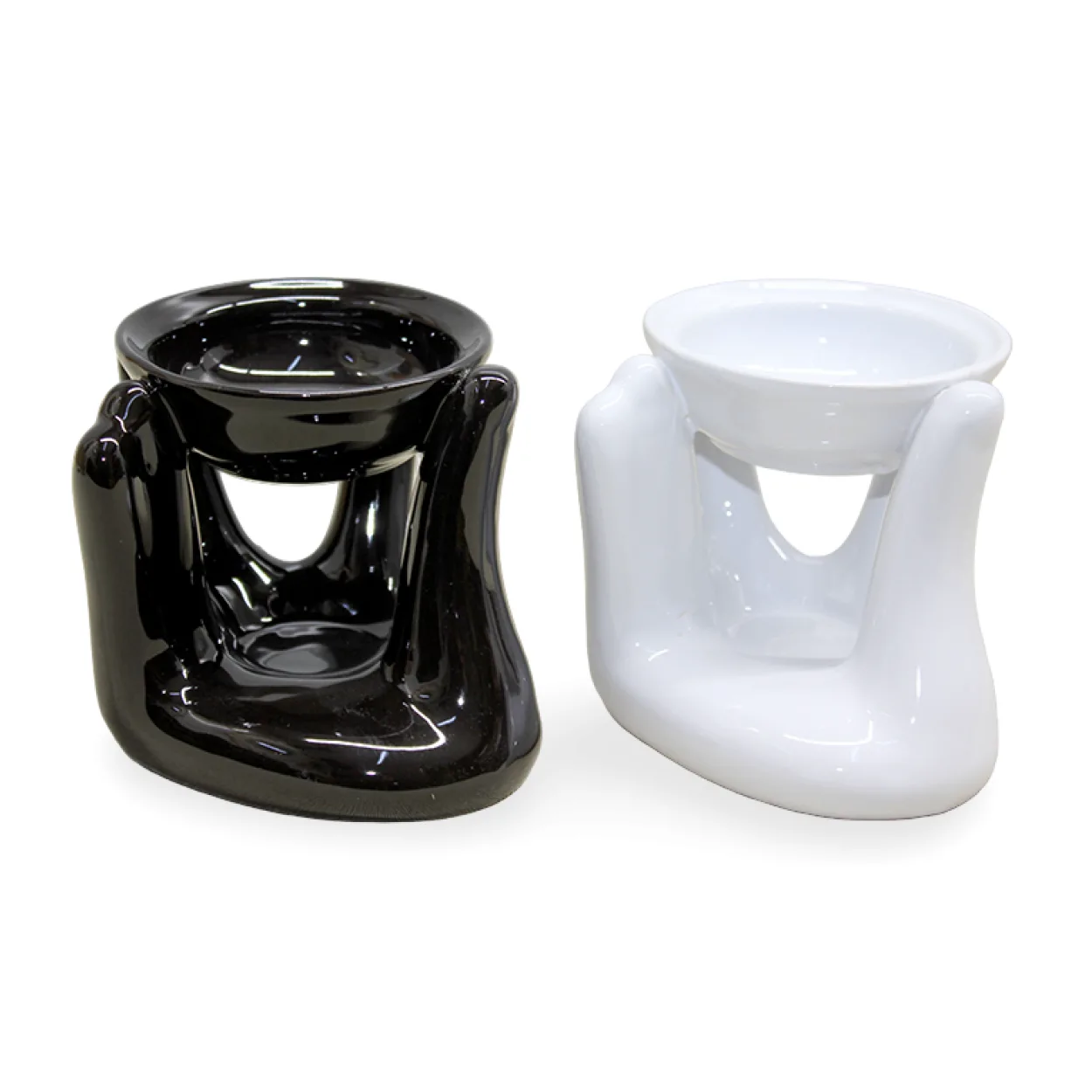 El Tasarımı Şık Seramik Buhurdanlık | Modern Dekoratif Koku Yayıcı Beyaz Siyah Seçenekli El Tasarımı Şık Seramik Buhurdanlık | Modern Dekoratif Koku Yayıcı Beyaz Siyah Seçenekli