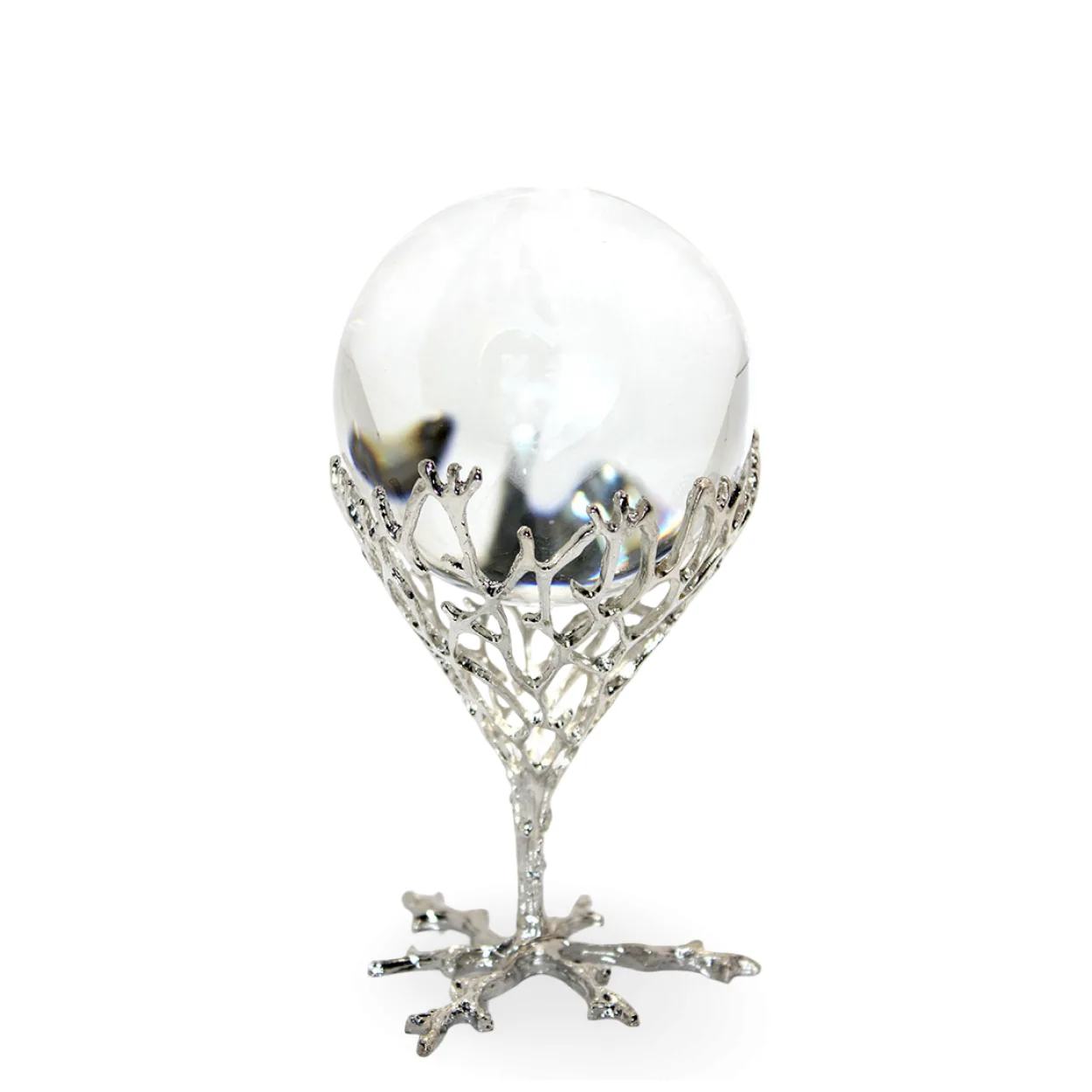 Zarif Ağaç Dalı Ayaklı Şeffaf Dekoratif Kristal Küre | Modern Ev Ofis Hediye Zarif Ağaç Dalı Ayaklı Şeffaf Dekoratif Kristal Küre | Modern Ev Ofis Hediye