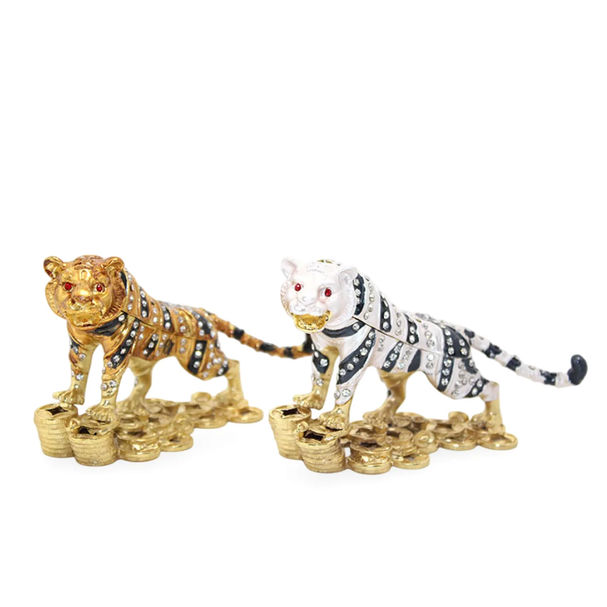 Swarovski Taşlı Parlak Çizgili Leopar Biblo Figür Lüks Ev Ofis Dekorasyonu Swarovski Taşlı Parlak Çizgili Leopar Biblo Figür Lüks Ev Ofis Dekorasyonu