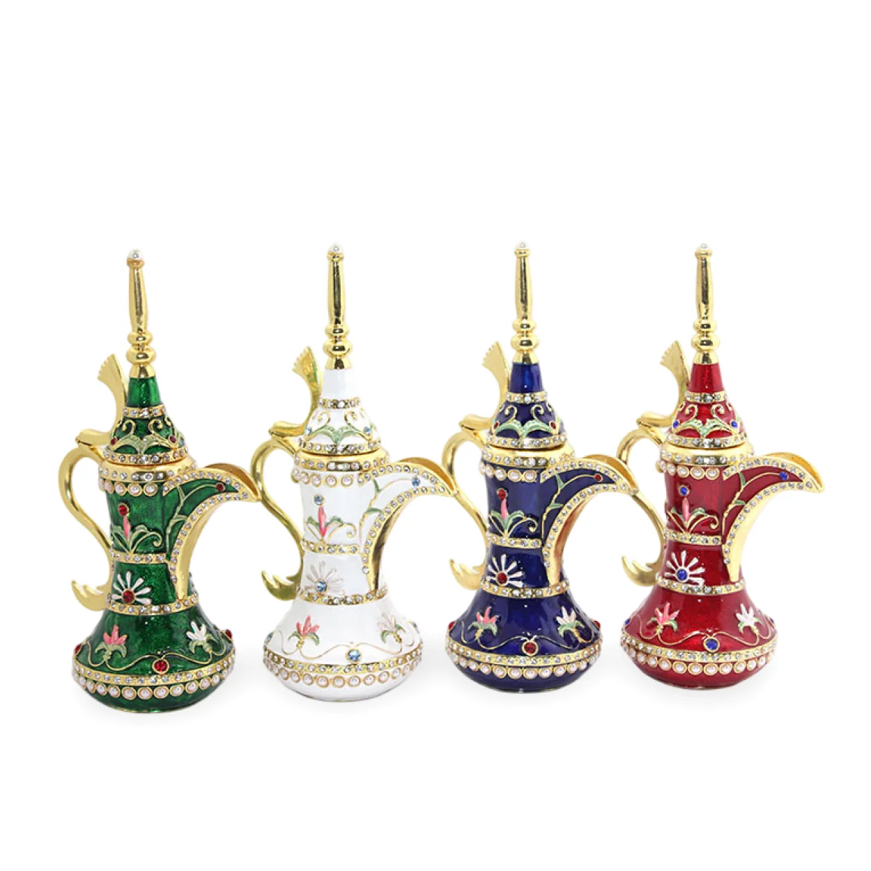 Swaroski Taşlı El Yapımı Tekli Dekoratif İbrik Biblo - Zarif Ev ve Ofis Süs Eşyası Swaroski Taşlı El Yapımı Tekli Dekoratif İbrik Biblo - Zarif Ev ve Ofis Süs Eşyası