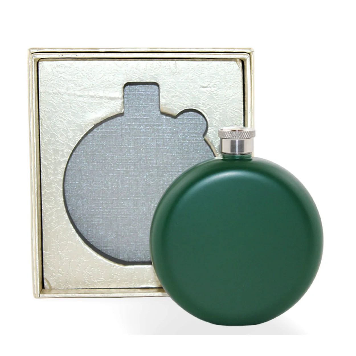 Mat Yeşil Paslanmaz Çelik Yuvarlak Cep Matarası 5 Oz – Şık ve Taşınabilir Hediye Kutulu İçki Şişesi Mat Yeşil Paslanmaz Çelik Yuvarlak Cep Matarası 5 Oz – Şık ve Taşınabilir Hediye Kutulu İçki Şişesi