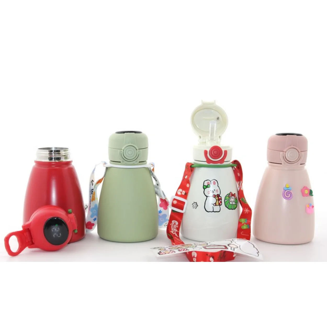 Akıllı Dijital Göstergeli 500 ml Termos Suluk, Çift Katmanlı Paslanmaz Çelik Çocuk Şişesi Akıllı Dijital Göstergeli 500 ml Termos Suluk, Çift Katmanlı Paslanmaz Çelik Çocuk Şişesi