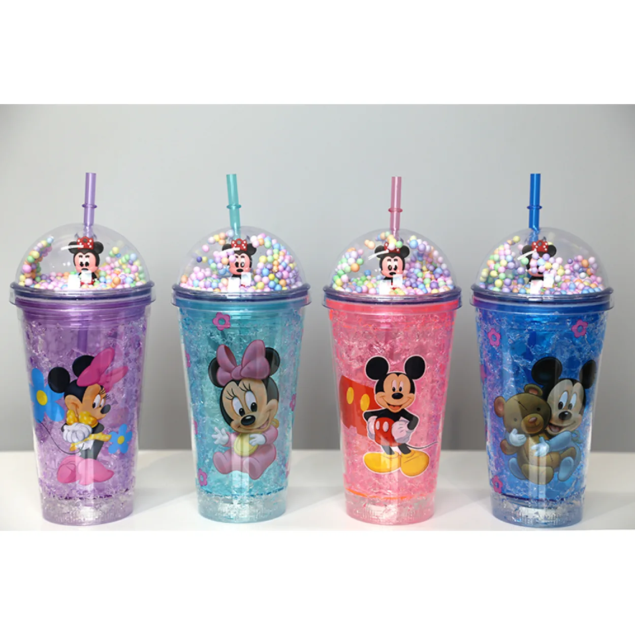 Mickey Minnie Mouse Işıklı Çift Cidarlı Pipetli Boncuklu Çocuk Suluk ve Bardak 400 Ml Mickey Minnie Mouse Işıklı Çift Cidarlı Pipetli Boncuklu Çocuk Suluk ve Bardak 400 Ml