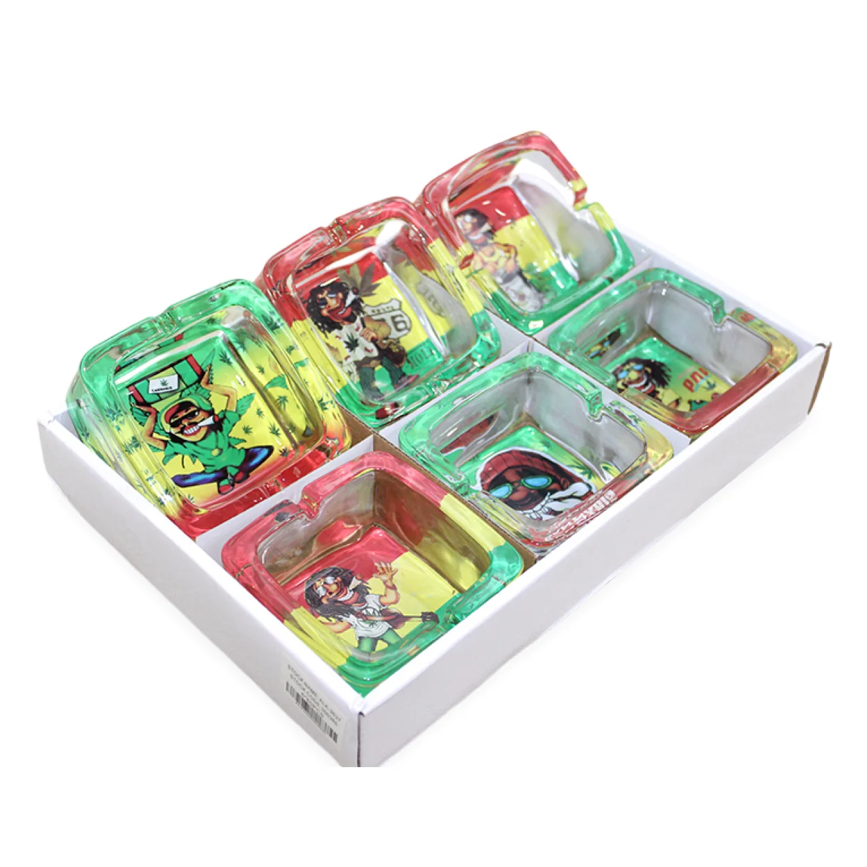 Renkli Rasta ve Cannabis Temalı Cam Küllük – 9x4 cm Dekoratif, Eğlenceli Tasarımlı Sigara Küllüğü Renkli Rasta ve Cannabis Temalı Cam Küllük – 9x4 cm Dekoratif, Eğlenceli Tasarımlı Sigara Küllüğü