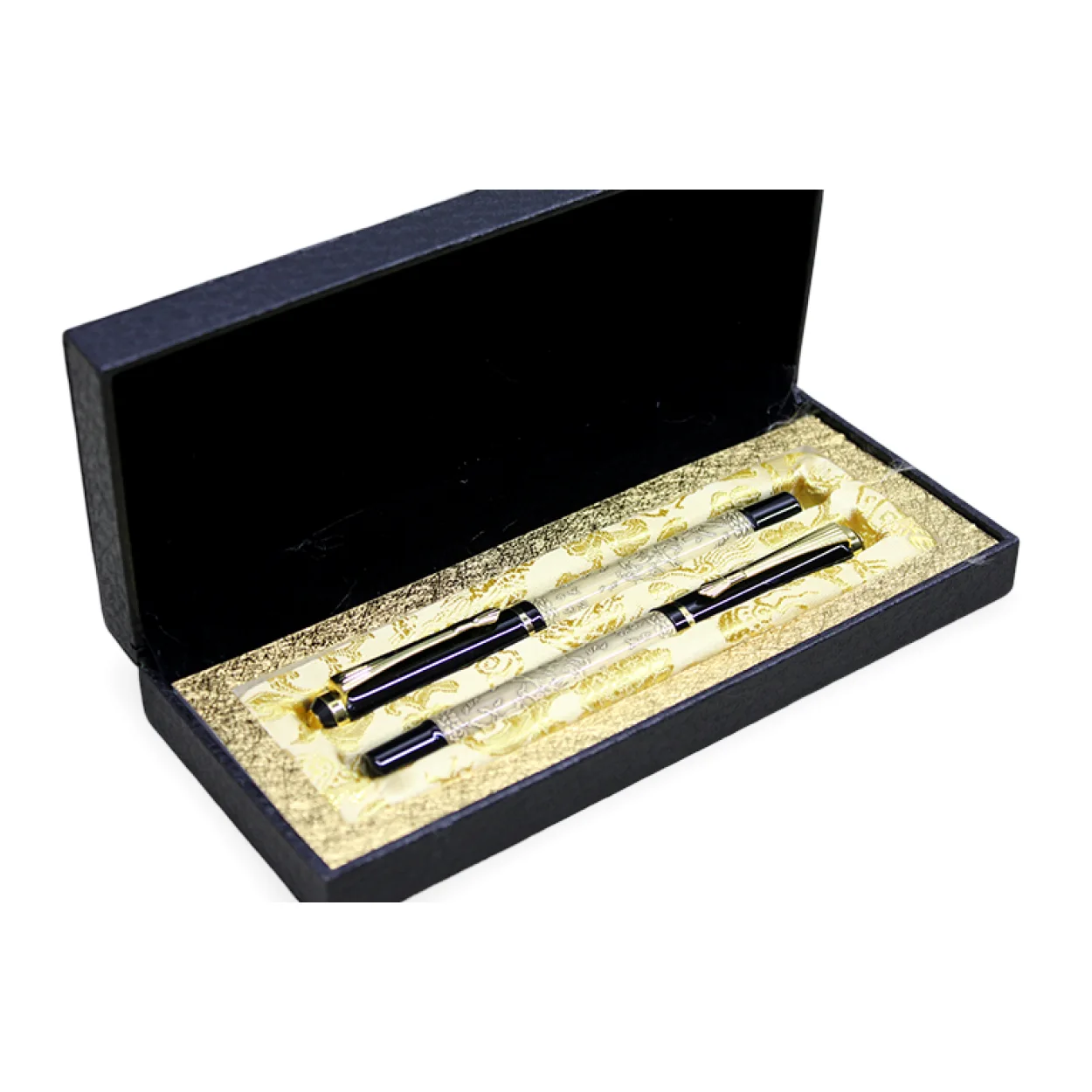 Özel Kutusunda Şık Desenli İkili Tükenmez ve Dolma Kalem – Prestijli Hediye Seçeneği Özel Kutusunda Şık Desenli İkili Tükenmez ve Dolma Kalem – Prestijli Hediye Seçeneği