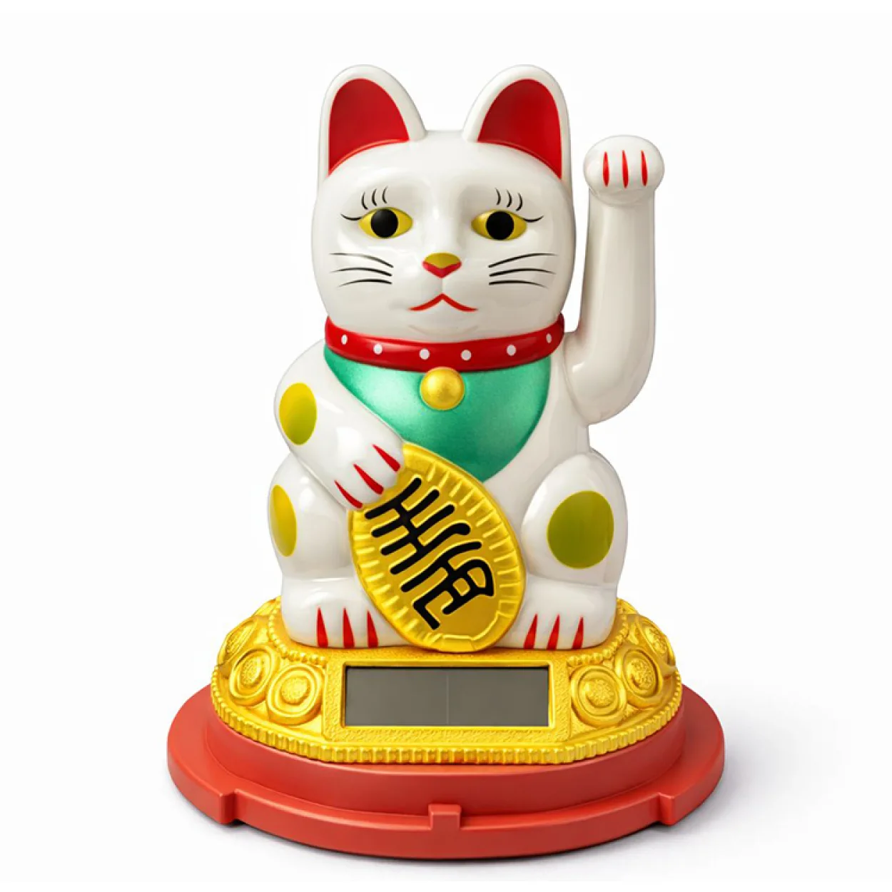 Güneş Enerjili Beyaz Sallanan Maneki Neko Şans Kedisi Dekoratif Biblo Ev Ofis Hediyesi Güneş Enerjili Beyaz Sallanan Maneki Neko Şans Kedisi Dekoratif Biblo Ev Ofis Hediyesi