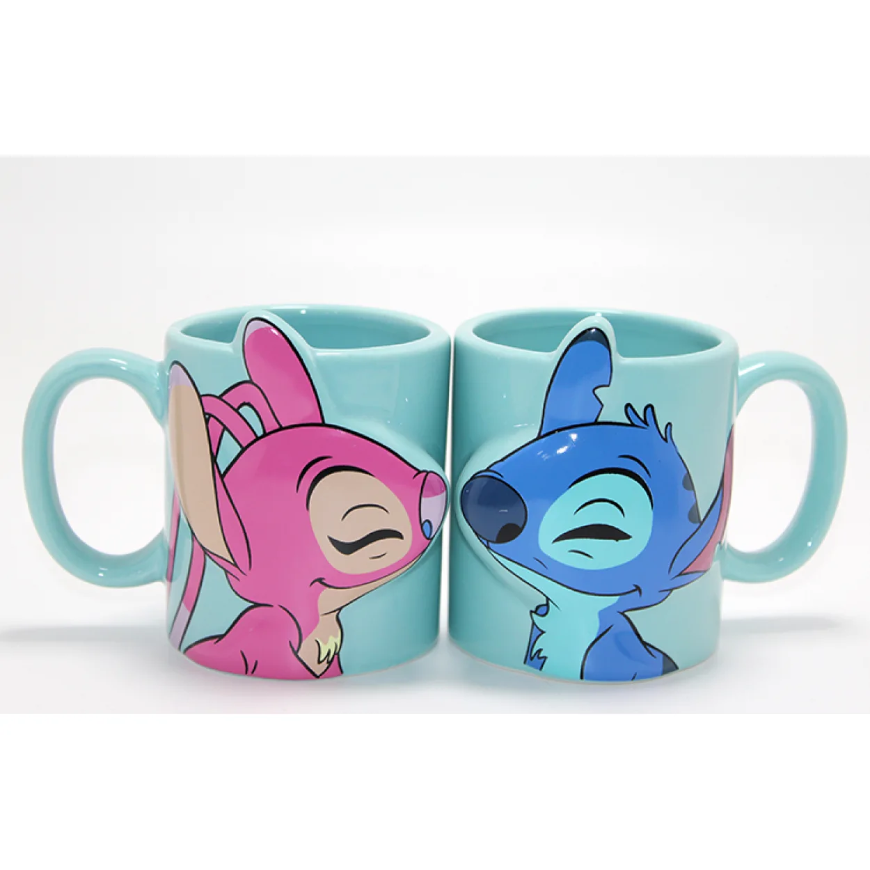 Stitch ve Angel 3D Figürlü Öpüşen Çift Kupa Bardak Seti | Sevgili Hediye Disney Kupaları Stitch ve Angel 3D Figürlü Öpüşen Çift Kupa Bardak Seti | Sevgili Hediye Disney Kupaları