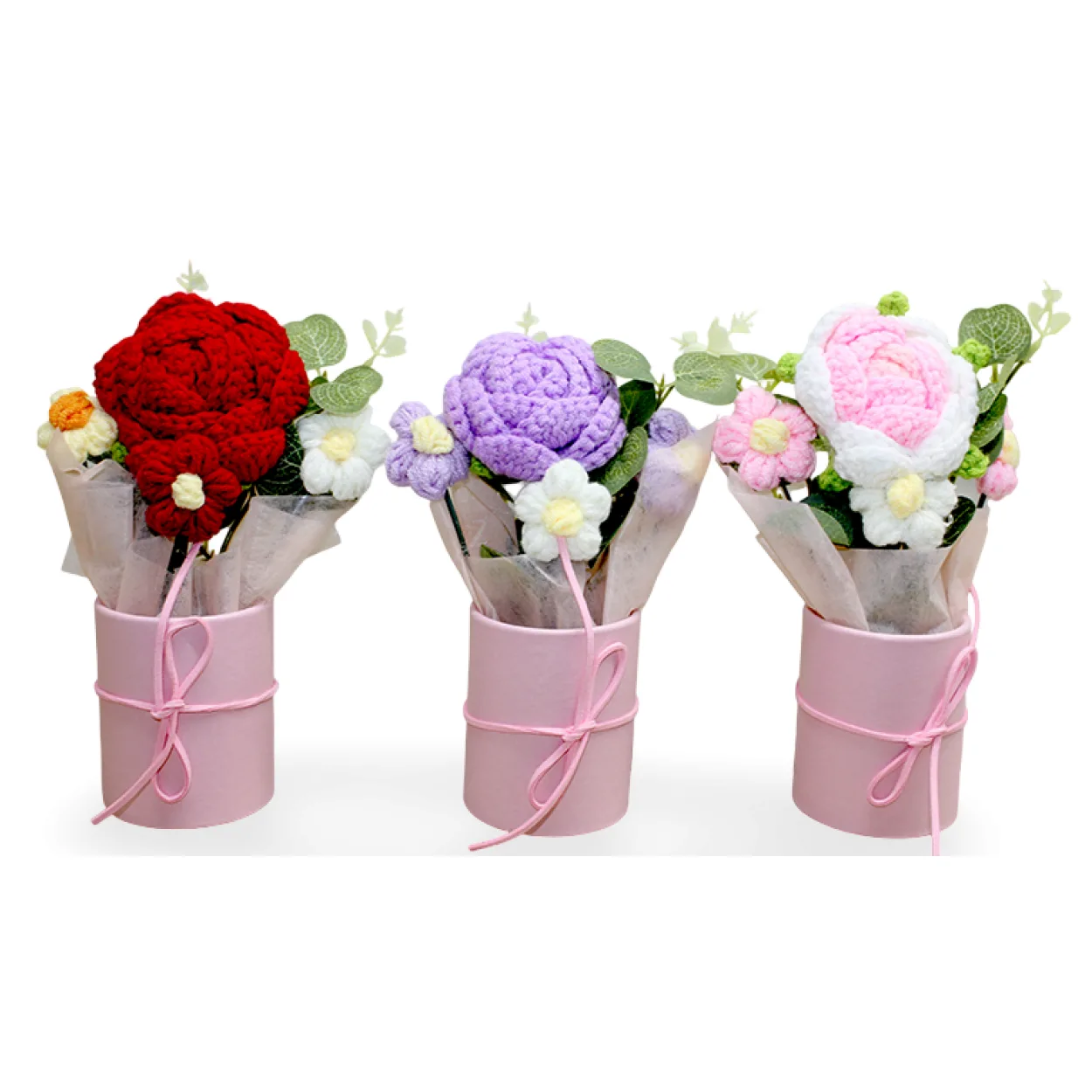 El Yapımı Amigurumi Örgü Çiçek Buketi Dekoratif Saksıda Kalıcı Ev Hediyesi El Yapımı Amigurumi Örgü Çiçek Buketi Dekoratif Saksıda Kalıcı Ev Hediyesi