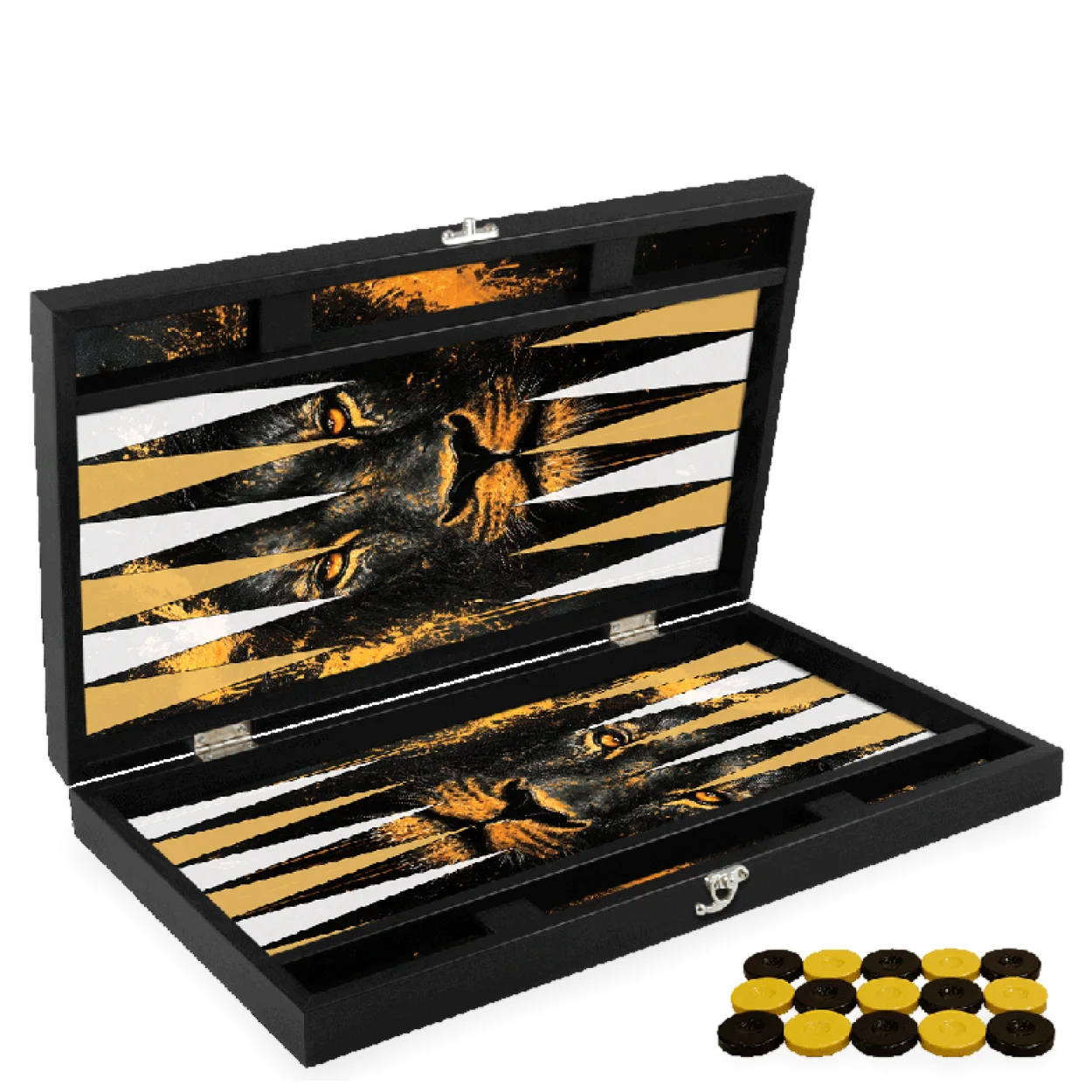 Aslan Motifli Premium Tavla Seti: Şık Tasarım, Dayanıklı Yapı, Keyifli Oyun Deneyimi Aslan Motifli Premium Tavla Seti: Şık Tasarım, Dayanıklı Yapı, Keyifli Oyun Deneyimi