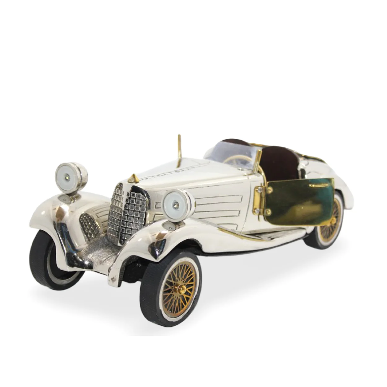 Vintage El Yapımı Pirinç Klasik Spor Araba Modeli Dekoratif Koleksiyon Objeleri Vintage El Yapımı Pirinç Klasik Spor Araba Modeli Dekoratif Koleksiyon Objeleri