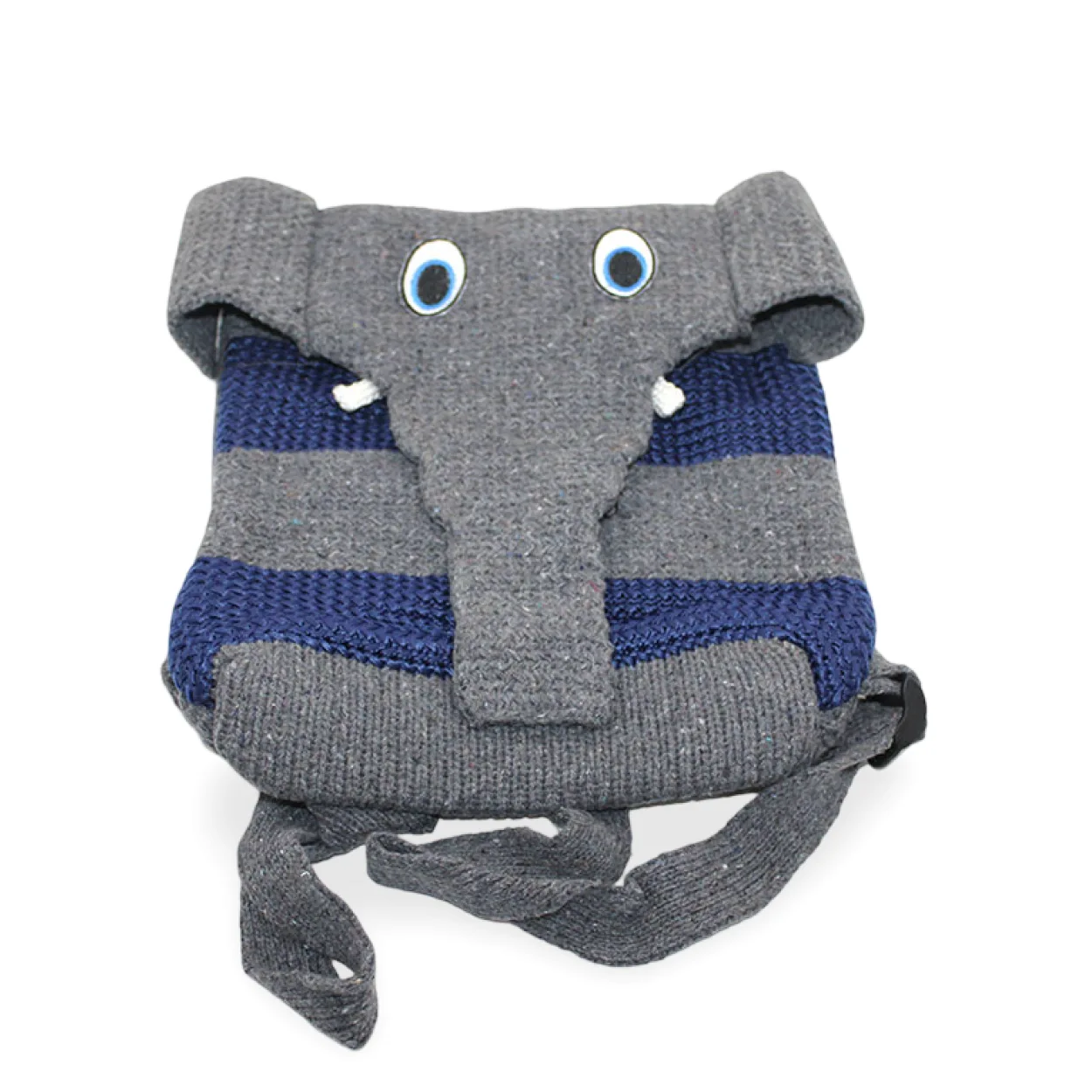Mahendra Sevimli Fil Desenli Gri Mavi Örgü Çocuk Sırt Çantası - Eğlenceli ve Fonksiyonel Mahendra Sevimli Fil Desenli Gri Mavi Örgü Çocuk Sırt Çantası - Eğlenceli ve Fonksiyonel