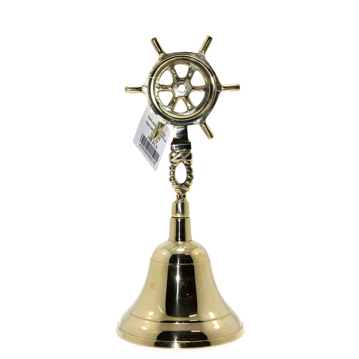 Nostaljik Pirinç Dümen Motifli El Çanı 23x10 Cm | Deniz Temalı Dekoratif Ofis Masa Zili Nostaljik Pirinç Dümen Motifli El Çanı 23x10 Cm | Deniz Temalı Dekoratif Ofis Masa Zili