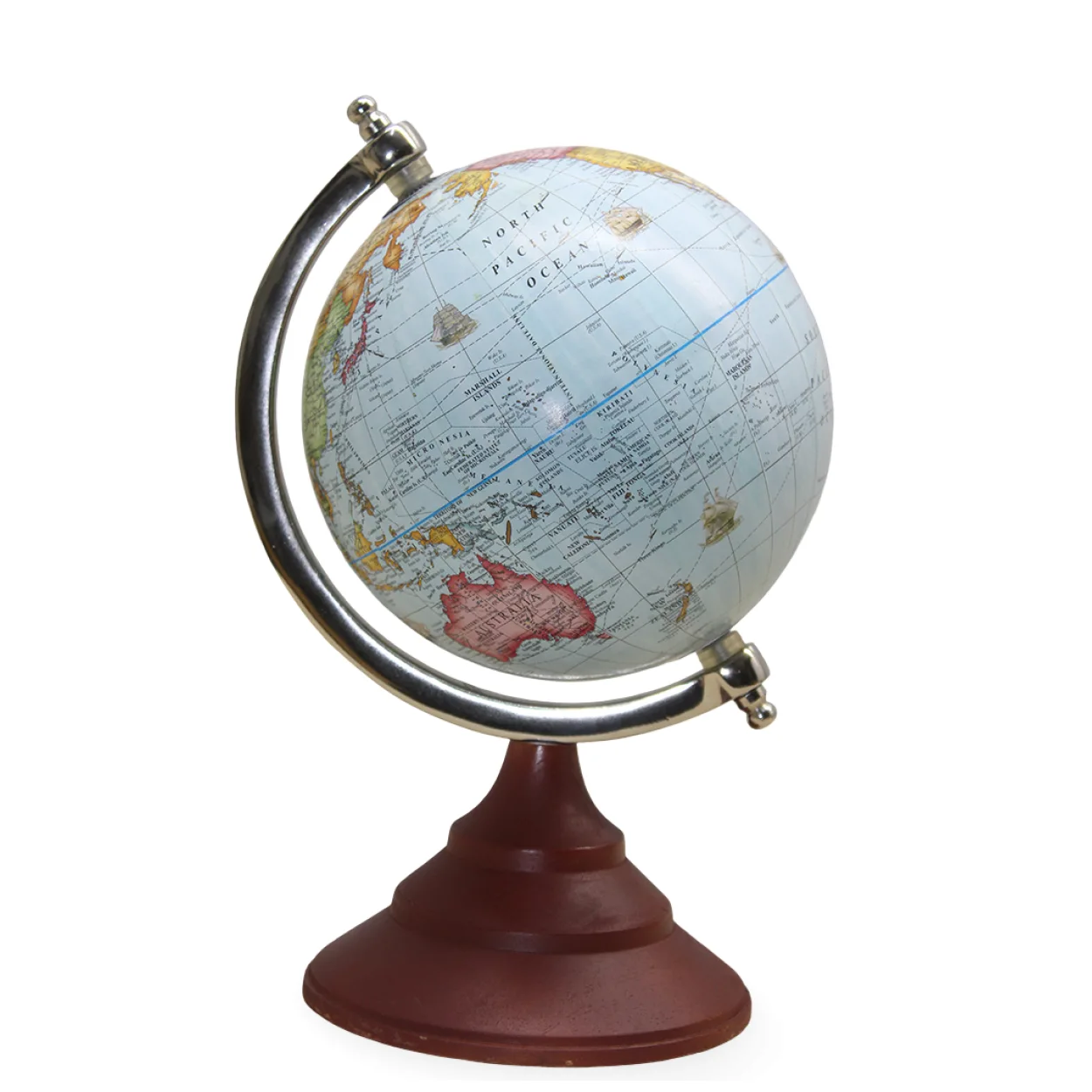 Vintage Tarz Dekoratif Dünya Küresi Kahverengi Ayaklı, 26x17 cm Çalışma Odası Hediyesi Vintage Tarz Dekoratif Dünya Küresi Kahverengi Ayaklı, 26x17 cm Çalışma Odası Hediyesi