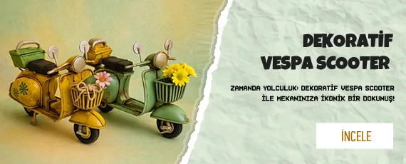 Dekoratif Nostaljik Vespa Scooter Modelleri