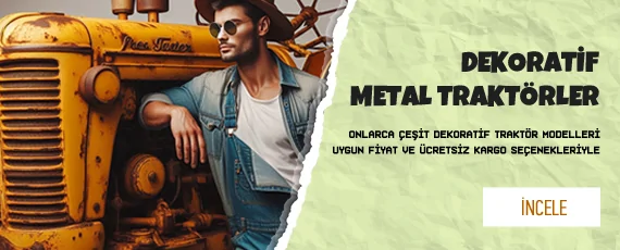 Dekoratif Traktör Çiftçiye Hediye