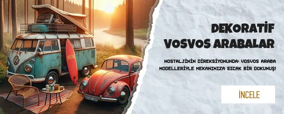 Dekoratif Vosvos Araba ve Karavan