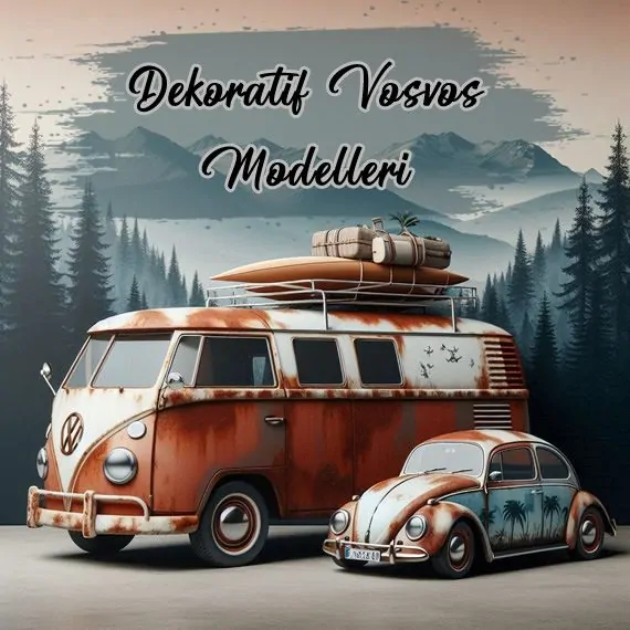 Dekoratif Vosvos Karavan - Minibüs Modellerini İnceleyin